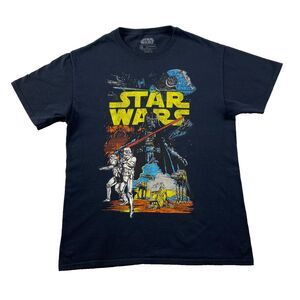 Star Wars Darth Vader Graphic T-Shirt Men's Size M  Black Sith Movie short Sleev